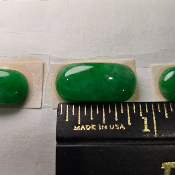 Elegant Jade Oval Cabochons (Set of 3) – Perfect for DIY Jewelry - Picture 5 of 6